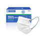 億信一次性醫用外科口罩獨立男女通用掛耳式防飛沫淺藍色50只單包裝 白色外掛耳油果綠耳帶50只