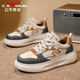 公牛世家男鞋子春秋季厚底百搭板鞋韓版小白鞋休閑運動(dòng)皮鞋 復古 39