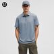 lululemon丨Evolution 男士短袖休閑衫 *珠地 LM3DZPS 雜色鐵藍 L
