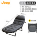 Jeep折疊床午休床辦公室單人午睡行軍床醫(yī)院陪護(hù)床躺椅便攜床美式床 深灰色標(biāo)準(zhǔn)款【180*56*32】 雙折