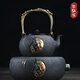 黎仙祺品牌無(wú)涂層手工鐵壺養生鑄鐵壺佛手老鐵壺燒水泡茶壺茶具禮品套裝 佛手禪鐵壺+電陶爐