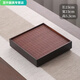 安俊晟竹簾楠竹茶盤(pán)干濕家用辦公茶盤(pán)簡(jiǎn)約便捷復古中式竹茶臺收納茶海 疊加卷簾23*23*5.3CM