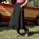 FILA 斐樂官方女士梭織裙2025夏季新款時(shí)尚休閑舒適半身裙一步裙 正黑色-BK M 165/66A/M