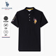 U.S. POLO ASSN.polo衫男商務(wù)休閑翻領(lǐng)t恤男短袖男士高端半袖上衣父親節(jié)禮物