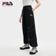 FILA 韓素希同款|斐樂官方女裝小狐貍梭織長褲2025夏季新款時尚收口褲 傳奇藍-NV L 170/70A/L