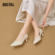 大東通勤鞋女鞋2025春季新款簡(jiǎn)約酒杯跟高跟套腳尖頭C0800