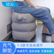 欣沁充氣腳墊自動按壓充氣凳旅行辦公室放腳凳三層可調(diào)節(jié)為雙層