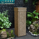 荷府家居 家居新中式仿石雕祥云柱落地擺件 客廳玄關(guān)茶室裝飾品展示柱花盆底座 【云?！肯樵浦?0cm高
