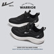 回力（Warrior）官方跑步鞋女鞋夏季透氣輕便網(wǎng)面運(yùn)動(dòng)鞋女軟底休閑鞋子女 黑色 38