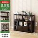 百恒達中式茶水柜茶架陽(yáng)臺置物架茶桌邊柜沙發(fā)邊幾茶柜架茶具茶葉收納柜 【簡(jiǎn)約矮款】100三層帶門(mén)帶隔斷