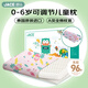 JaCe兒童乳膠枕頭96%含量幼兒園嬰兒可調(diào)節(jié)枕0-6歲抗菌A類粉色枕套*2