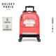 DELSEY戴樂(lè )世兒童拉桿書(shū)包大容量雙肩背包減負護脊1-3-6年級小學(xué)生 珊瑚色（萬(wàn)向輪）