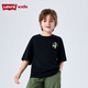 李維斯李維斯童裝兒童短袖T恤夏季新款男女童圓領(lǐng)上衣  黑美人