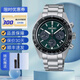 精工精工手表男SEIKO精工PROSPEX熊貓款太陽能三眼鋼帶男表SSC813P1 SSC933P1贈送皮帶 V192機(jī)芯 39mm