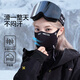 ISEE MIGGA口罩護臉保暖防風(fēng)滑雪專(zhuān)用頭套護具女滑雪面罩 黑白