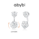 abyb charming「禮盒裝」富瘦雙全耳釘可旋轉(zhuǎn)一款多戴耳小眾精致輕奢高級感耳環(huán) 富瘦雙全耳釘（百分白）