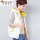 啄木鳥(niǎo)春秋薄款馬甲女2025年新款媽媽寬松外搭坎肩防曬運動(dòng)連帽夏季馬夾 白色 L 90-110斤