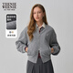 Teenie Weenie小熊外套女2025年春季新款簡(jiǎn)約休閑刺繡運動(dòng)棒球服夾克外套女 灰色 M 165