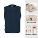 FOOXMET風(fēng)謎發(fā)熱背心充電智能加熱棉馬甲男女士秋冬款外套內膽 藏青色-男（圓領(lǐng)/V領(lǐng)） L