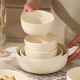 yomerto陶瓷飯碗家用2025新款奶油風(fēng)餐具大號湯面碗家用6寸釉下彩餐具碗 象牙白4.5英寸飯碗10個(gè)裝GB-6134