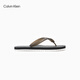 Calvin KleinJeans25春夏男士休閑ck字母沙灘泳池人字拖涼拖鞋禮物YM01265 0GM-太空黑 43