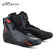 Alpinestars FASTER-4 a星摩托車(chē)四季騎行鞋機車(chē)鞋防摔摩托短靴騎士靴男女 黑/灰/熒光紅1130 40