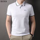 BOSS精品優(yōu)選品夏季新款男士商務(wù)休閑純色POLO翻領(lǐng)時(shí)尚高端短袖T恤男 白色 均碼 175/92A 建議130-150斤