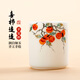 鈺銓龍門(mén) 手繪喜柿連連平安杯 高檔德化羊脂玉白瓷素燒手工主人杯品茗茶杯 手繪喜柿連連平安杯 130ml 1只