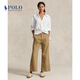 Polo Ralph Lauren 拉夫勞倫女裝 經典款闊腿卡其褲RL22870 250-棕色 XS (2)