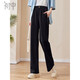 初申春秋休閑褲女高腰松緊顯瘦直筒褲垂感針織休閑長(cháng)褲S13KK2508