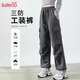 班尼路（Baleno）軟殼工裝褲女2025年春秋季時尚感簡約戶外通勤運動休閑百搭風長褲