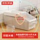 京東京造 米桶 抗菌防蟲(chóng)儲存大米食品級容器專(zhuān)用雜糧面收納盒帶滑輪 10斤