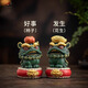 BOSSY故宮文創(chuàng)風(fēng)招財(cái)桌面擺件好事發(fā)生國潮創(chuàng)意工藝品生日喬遷商務(wù)禮品 好事發(fā)生+鑼鼓底座【帶禮盒】