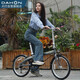 大行（DAHON）折疊自行車20英寸6速超輕通勤成人休閑代步單車BYA061 消光灰