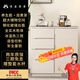 美家美居茶吧機全自動(dòng)實(shí)木茶吧機一體柜飲水機家用高端客廳用2025年新款現代儲物餐邊柜制冷熱恒溫語(yǔ)音實(shí)木下置式 （升級養生款）兩門(mén)茶吧機（奶油白） 冷熱型