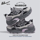 回力（Warrior）官方女鞋秋冬季款休閑透氣網(wǎng)面運動(dòng)鞋增高百搭老爹鞋子女深灰黑38