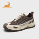 公羊意大利品牌男鞋秋季透氣網(wǎng)面鞋男2025新款輕便軟底男士休閑鞋運動(dòng) 咖色 41