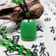 國(guó)風(fēng)復(fù)古仿和田碧玉無(wú)事牌項(xiàng)鏈化妝品直播小禮品長(zhǎng)款毛衣鏈 仿玉無(wú)事牌