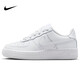 耐克NIKE板鞋女子大童空軍一號 AIR FORCE 1運動(dòng)鞋FV5951-111白40