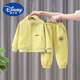 迪士尼（Disney）男童套裝春秋款2025新款衛(wèi)衣小童洋氣韓版男孩酷帥衣服兒童運(yùn)動(dòng)服 黃色 90 cm 建議身高85CM左右