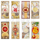 鐵帆云藝術(shù)鋼化玻璃屏風(fēng)客廳簡(jiǎn)約現(xiàn)代隔斷入戶磨砂長(zhǎng)虹透光玄關(guān)鐵藝定制 福字系列 整裝
