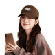 誠(chéng)一集（CHENGYIJI）2025新款學(xué)生時(shí)尚棒球帽子男 鴨舌帽女刺繡簡(jiǎn)約休閑帽子 咖啡色 均碼 可調(diào)節(jié)