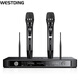 威斯汀專(zhuān)業(yè)U段無(wú)線(xiàn)麥克風(fēng)一拖二ktv舞臺婚慶演出會(huì )議家庭卡拉ok防嘯叫話(huà)筒 X1無(wú)線(xiàn)話(huà)筒