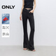 ONLY2025秋季新款萊卡復古修身高腰喇叭褲牛仔褲女|125132084 J19 黑牛仔 L L標準褲長(cháng)