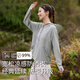 蕉下森林冰絲防曬衣女皮膚衣女夏季薄款UPF50+開衫防曬服 遠山灰 L