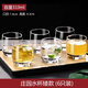 VTyee加厚耐熱無(wú)鉛玻璃杯喝水杯茶杯果汁杯牛奶杯啤酒杯家用杯6只套裝 葡萄園矮款300ml 6只裝