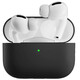 昶領(lǐng)Airpodspro2無(wú)線(xiàn)藍牙耳機保護套純色防塵防摔防滑耐磨防指紋可無(wú)線(xiàn)充電創(chuàng  )意保護軟殼 【深夜黑】硅膠耳機套丨AirPodsPro2 通用