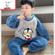 史努比童裝兒童睡衣男童秋冬季法蘭加厚珊瑚絨8歲中大小孩10冬款家居服2 奧特曼 140 建議身高130-140