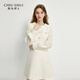 秋水伊人優(yōu)雅經(jīng)典小香風(fēng)連衣裙2026年春季新款女圓領(lǐng)通勤百搭裙子 米色 M