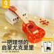 俏娃寶貝（QIAO WA BAO BEI）兒童小吉他玩具3-6歲尤克里里初學(xué)入門(mén)2寶寶音樂(lè )器女孩生日禮物男 輕塑?chē)L(fēng)紅：入門(mén)配背包教材+撥片背帶